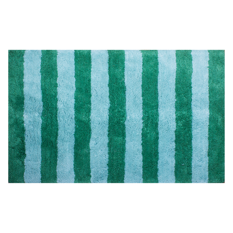 kitsch kitchen Badmat stripe – blauw/groen