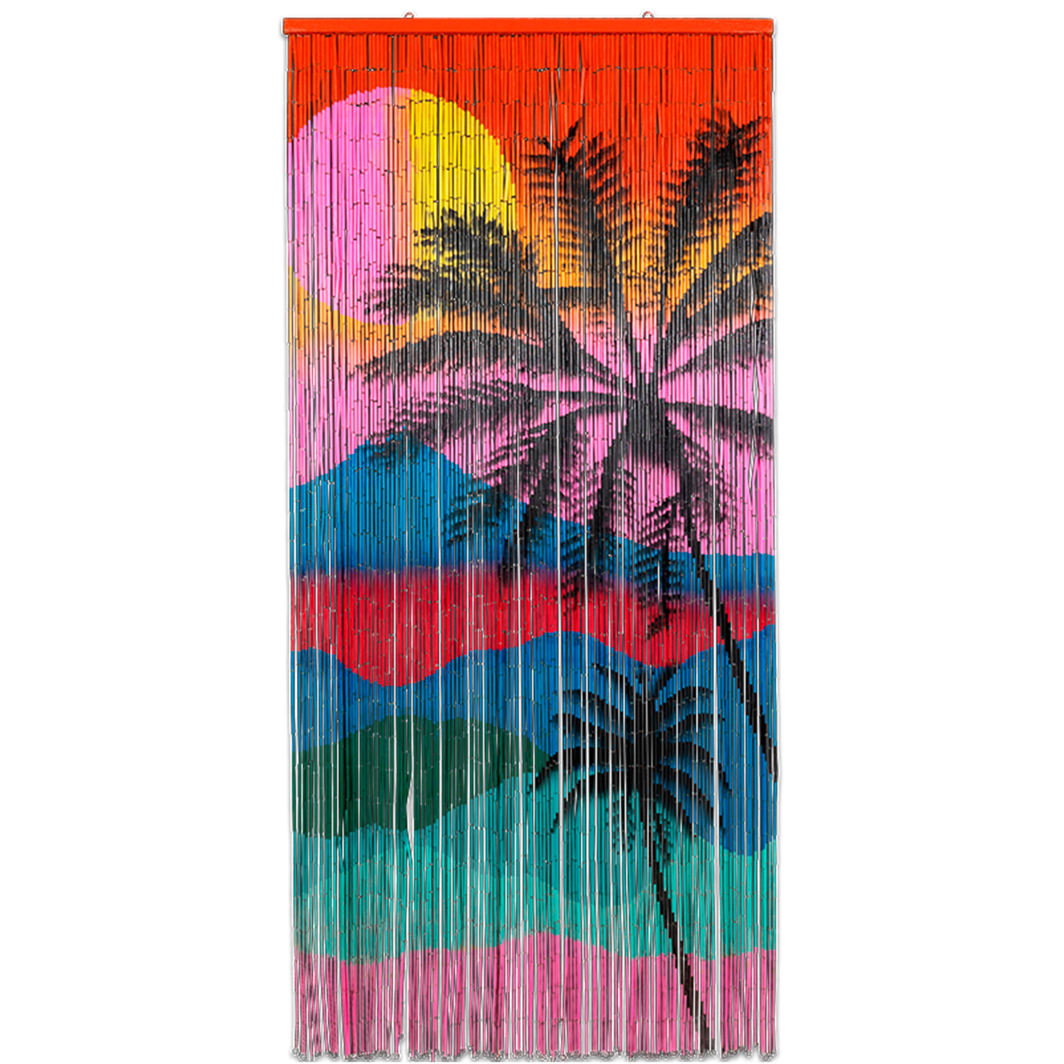 kitsch kitchen Deurgordijn Bamboe Sunset