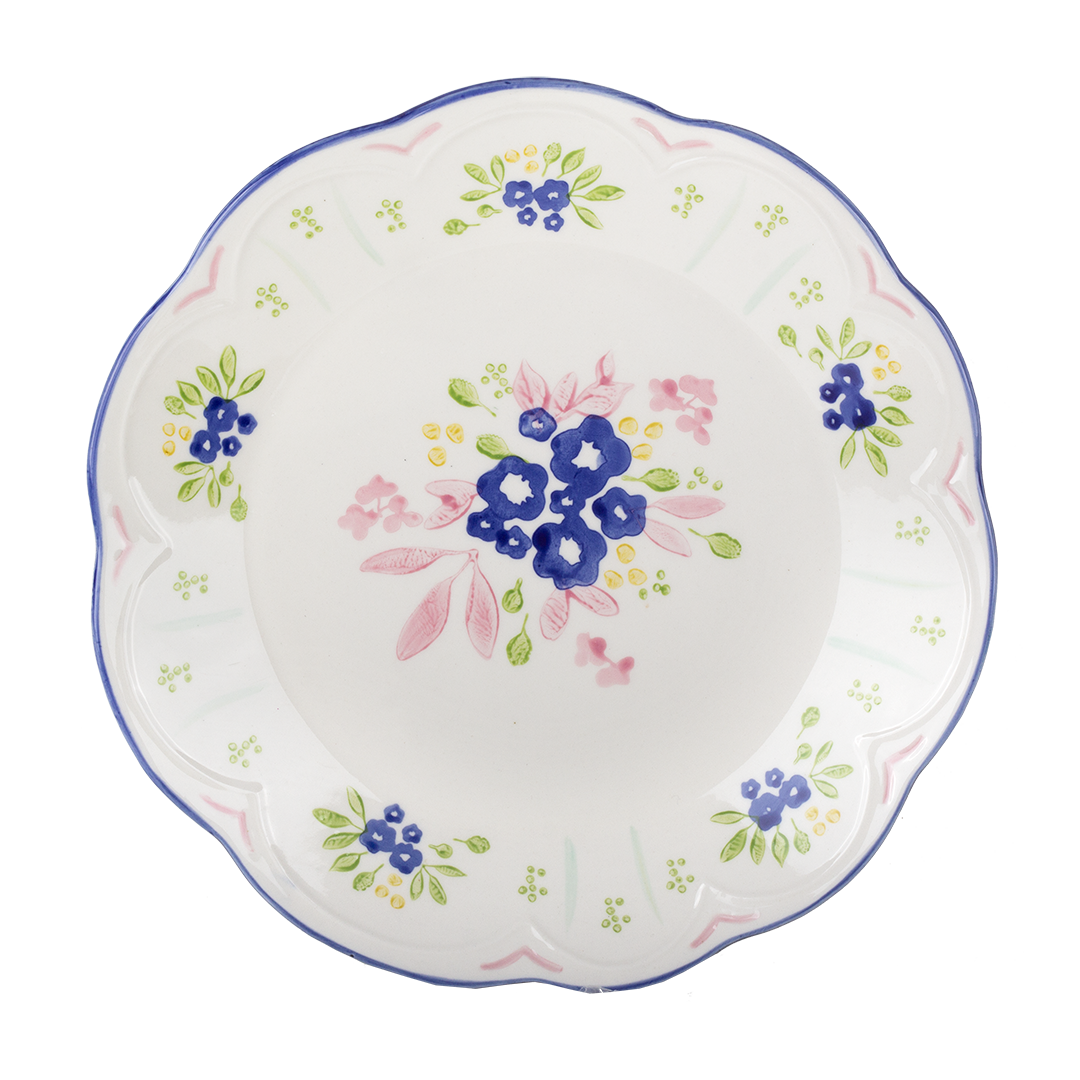 kitsch kitchen Dinnerplate Mercado de Flores – blauw