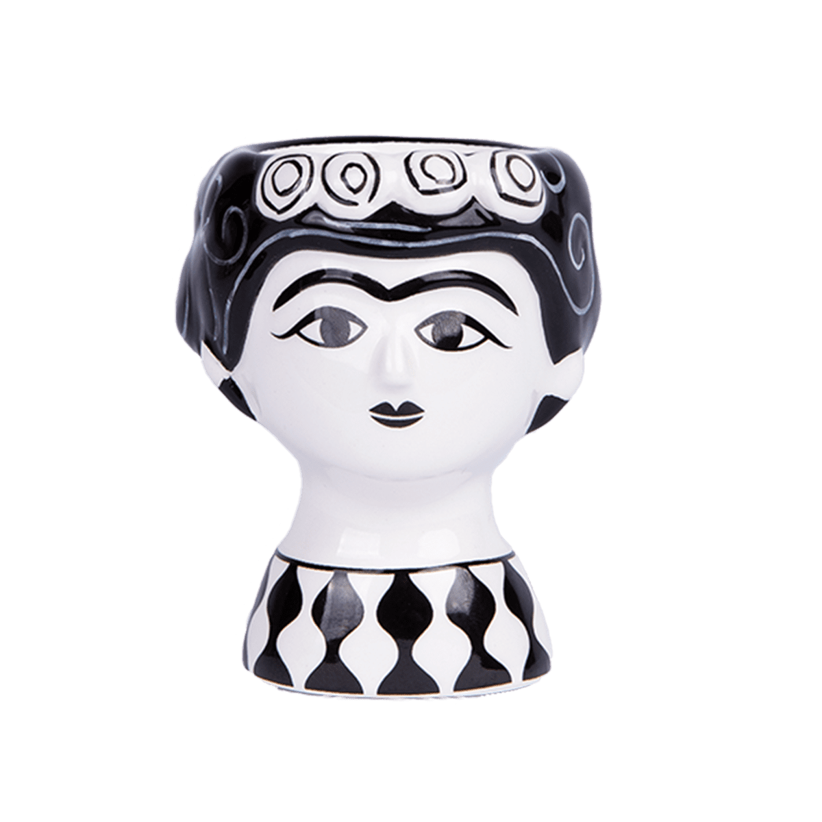 Kitsch Kitchen Eierdopsetje Carlos & Marisol Z/W