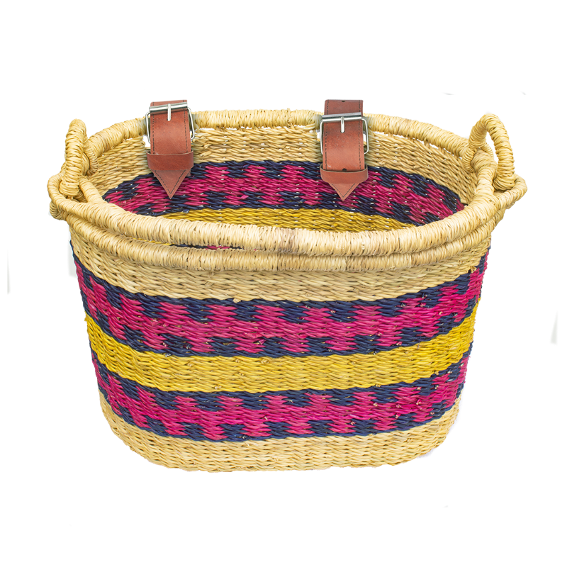 kitsch kitchen Fietsmand roze/blauw