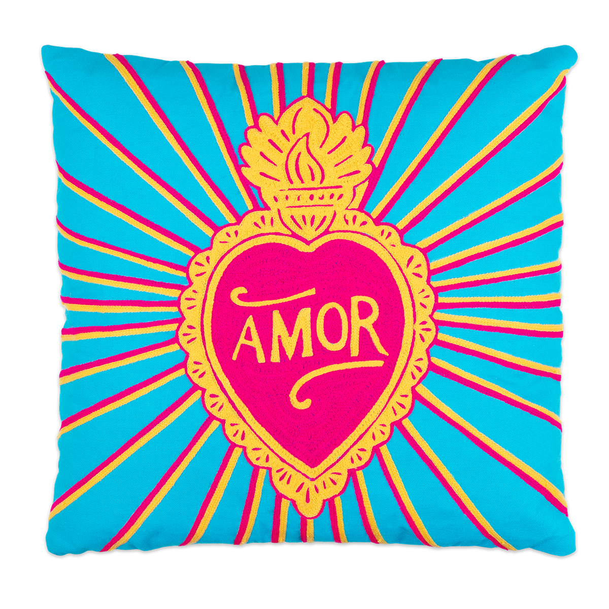 kitsch kitchen Kussen Amor Blauw