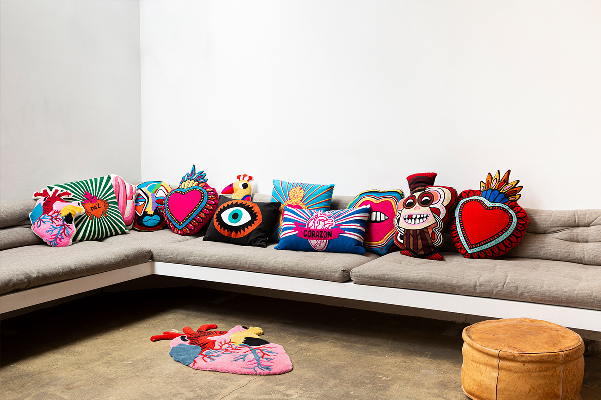 Kitsch Kitchen Kussen Milagro Hart Rood – 61 X 45 Cm