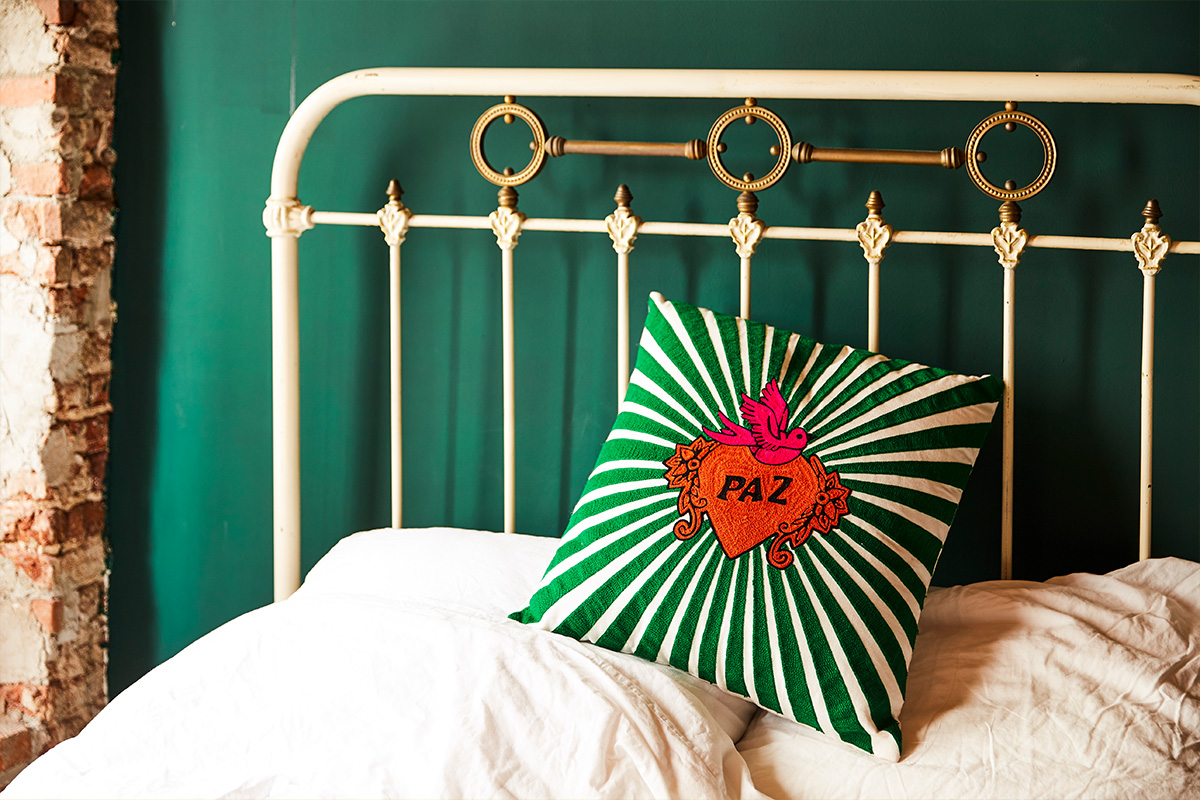 Kitsch Kitchen Kussen Paz Groen