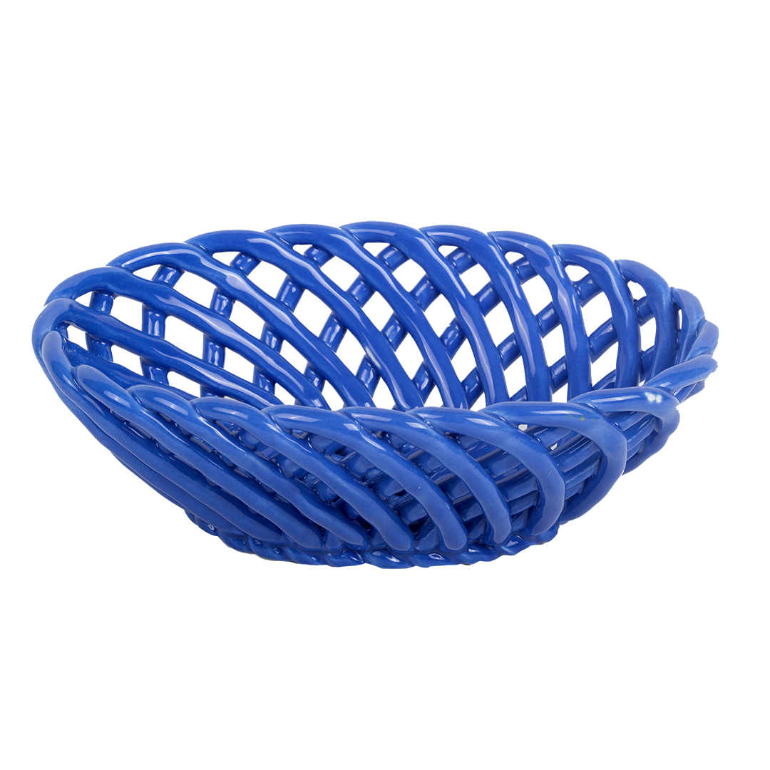 kitsch kitchen Mandje ovaal blauw – S