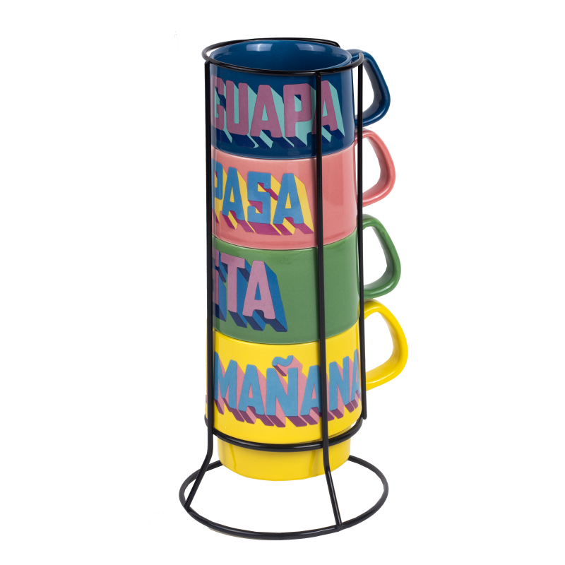 kitsch kitchen Mokken set 4-delig