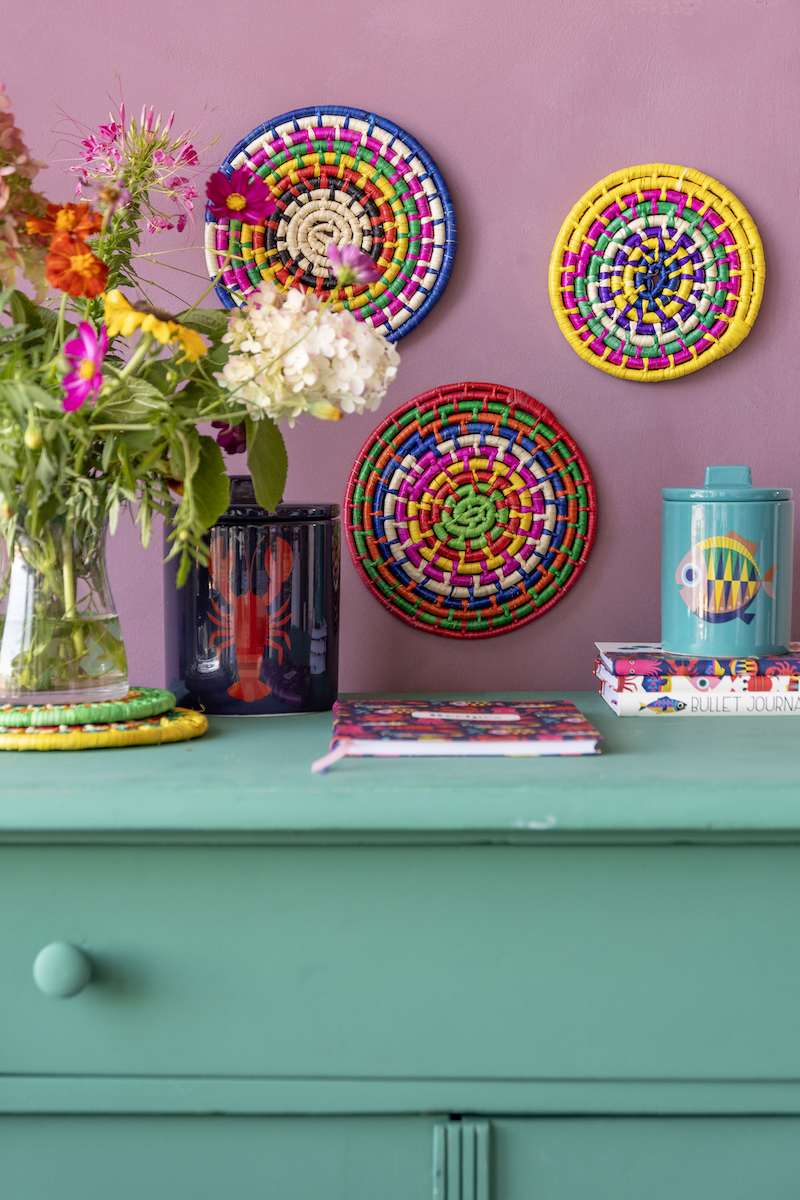 Kitsch Kitchen Rieten Onderzetter Groot