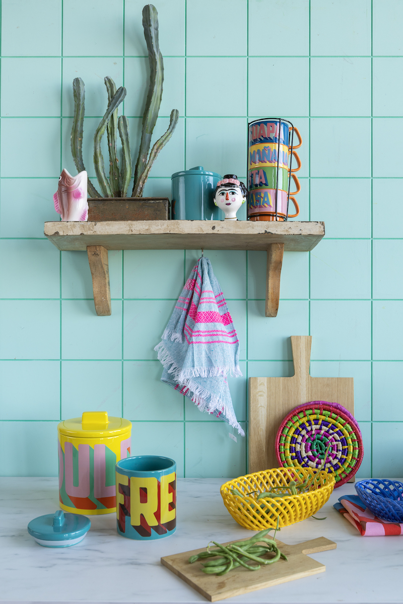 Kitsch Kitchen Rieten Onderzetter Groot