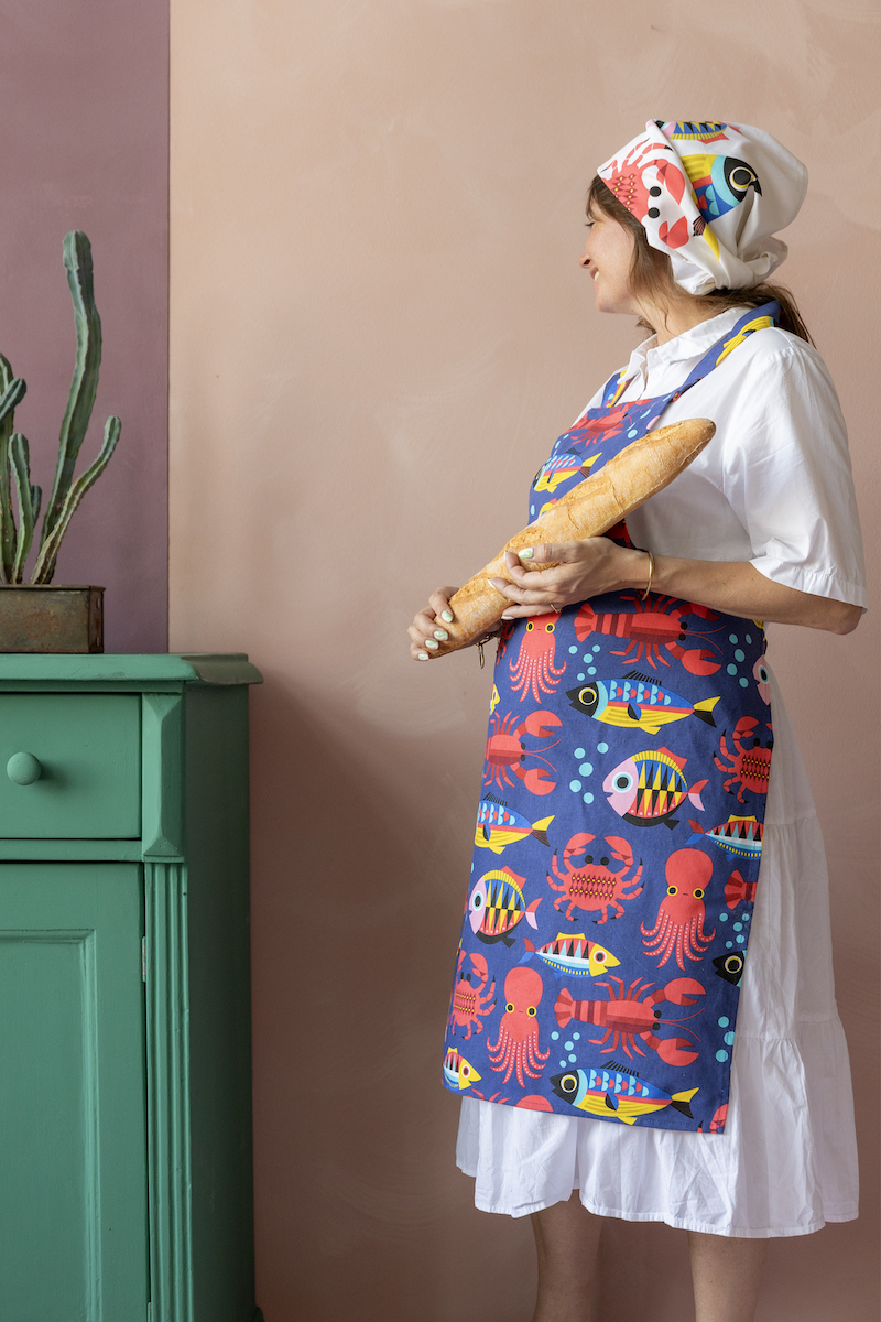 Kitsch Kitchen Schort Sealife