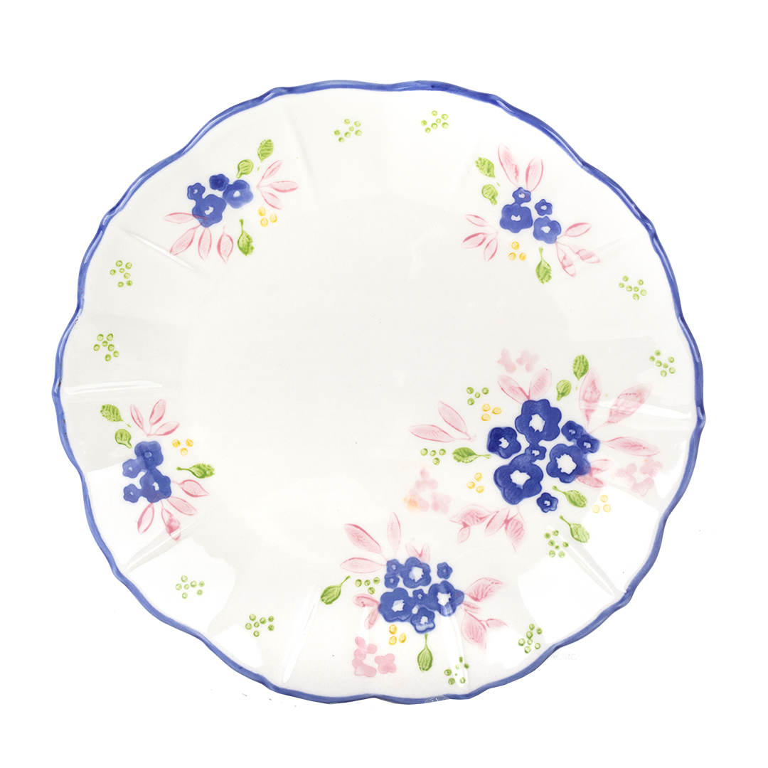 kitsch kitchen Sideplate Mercado de Flores – blauw