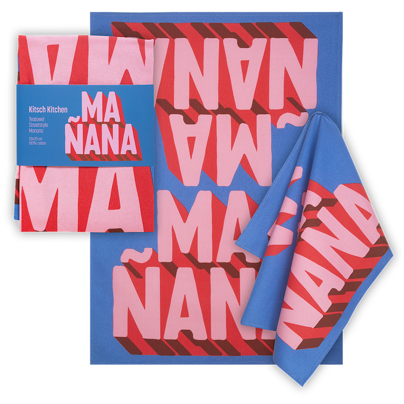 Kitsch Kitchen Theedoek Streetstyle Manana