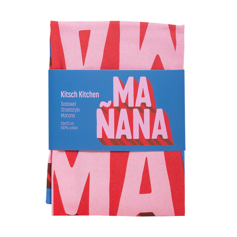 Kitsch Kitchen Theedoek Streetstyle Manana