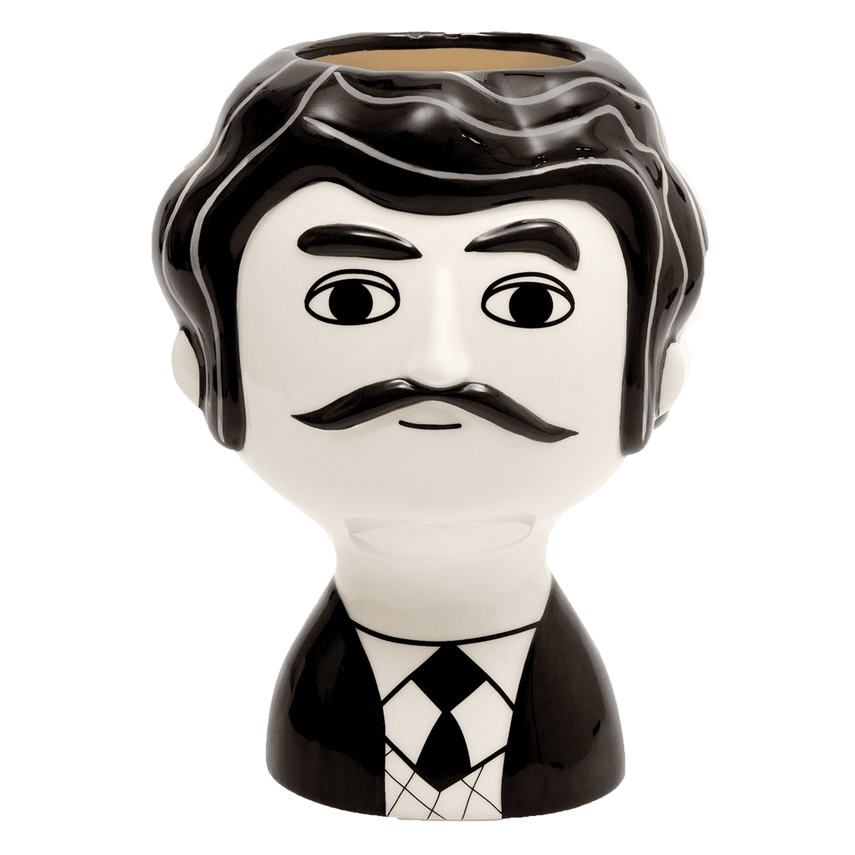 kitsch kitchen Vaas Carlos z/w