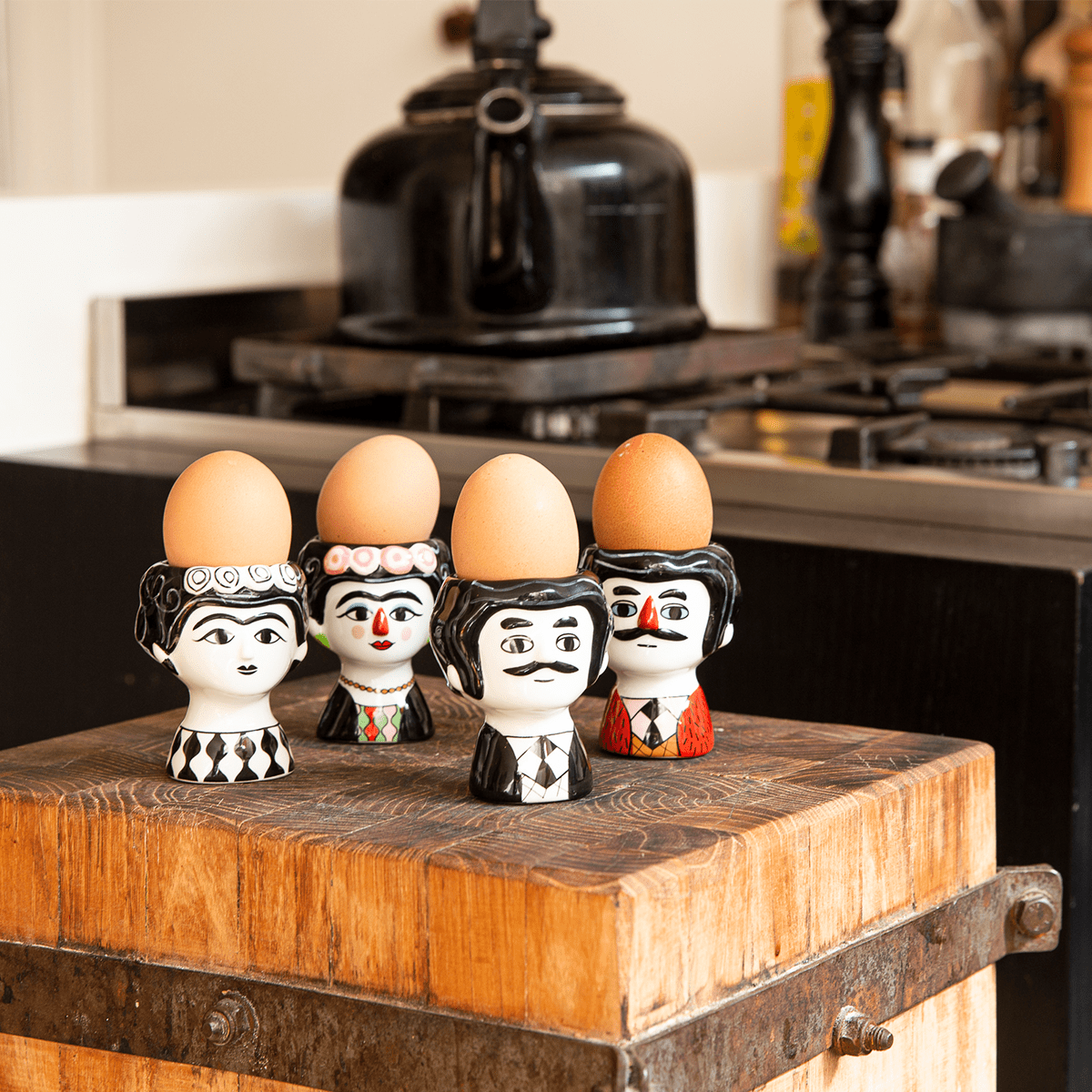 Kitsch Kitchen Vaas Marisol Z/w