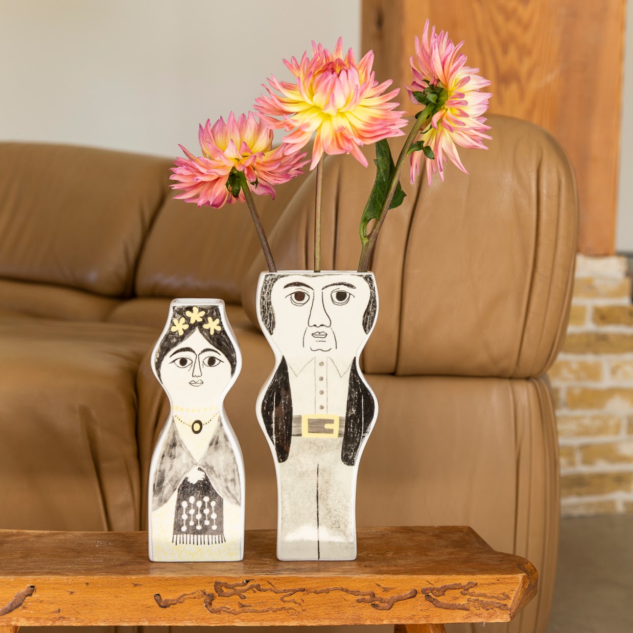 Kitsch Kitchen Vaas Set Diego And Frida Z/W