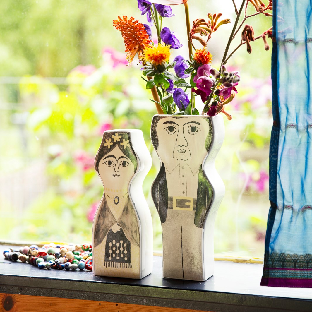 Kitsch Kitchen Vaas Set Diego And Frida Z/W