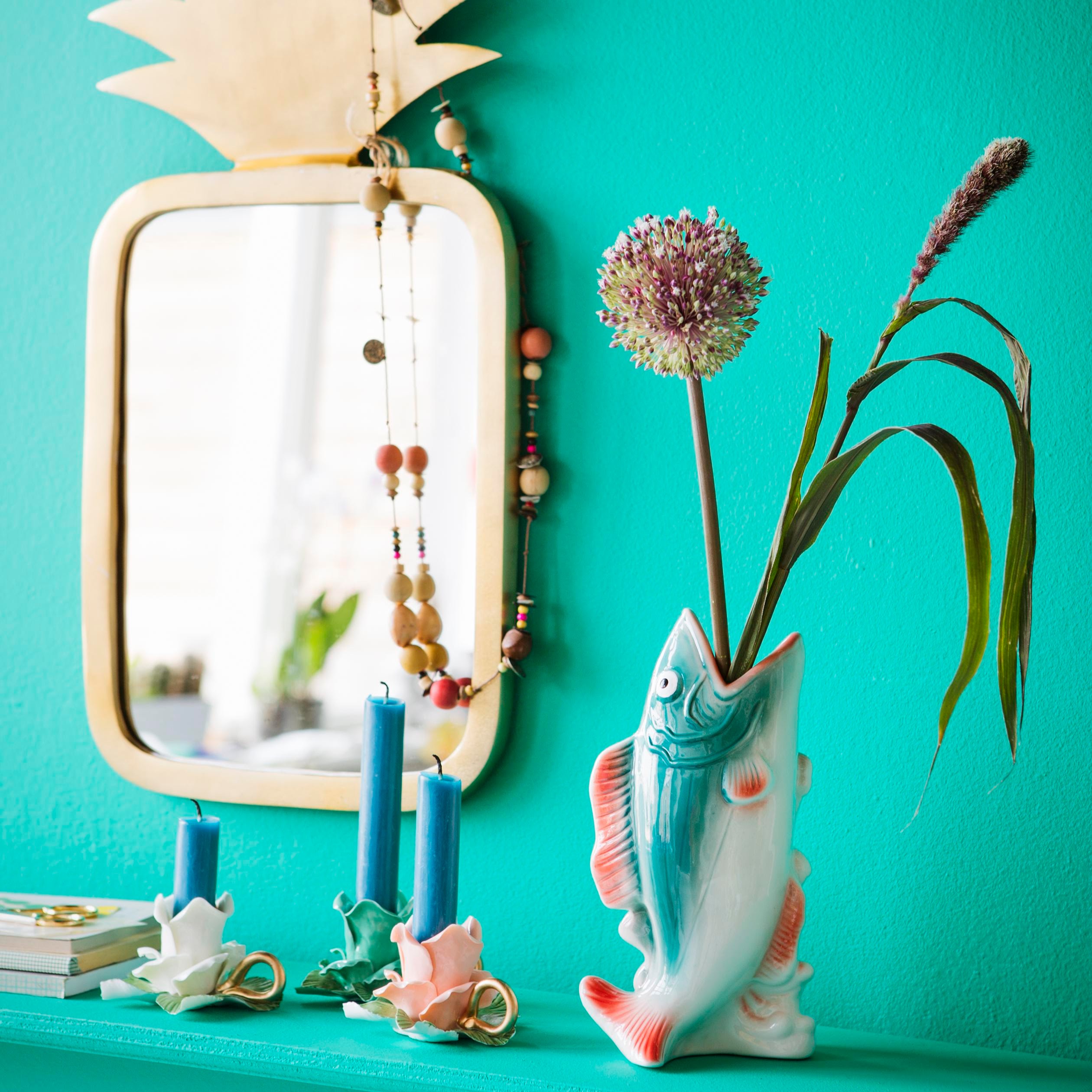 Kitsch Kitchen Vaas Vis – Blauw