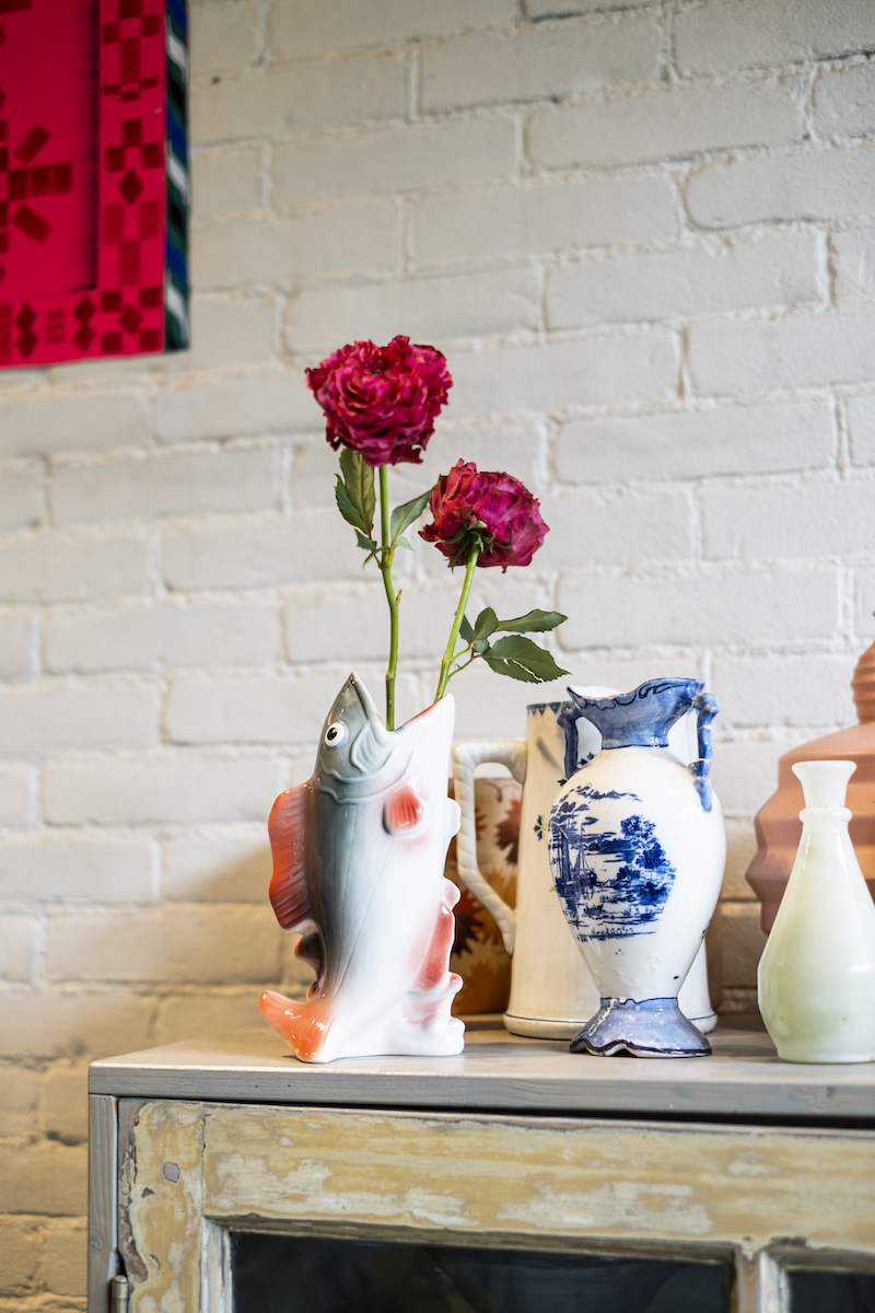 Kitsch Kitchen Vaas Vis – Roze