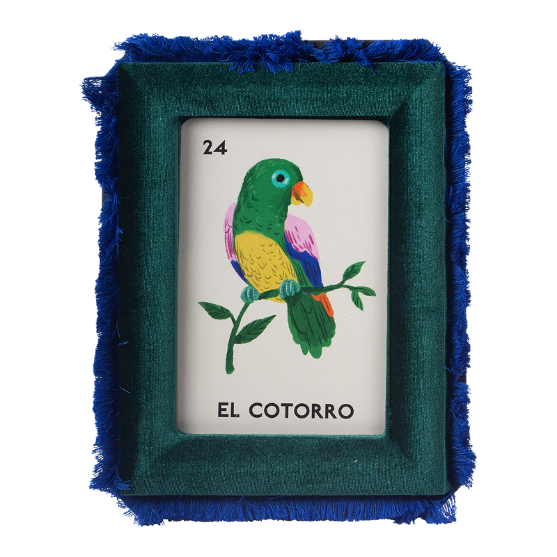 kitsch kitchen Velvet fotolijst 10 x 15cm groen