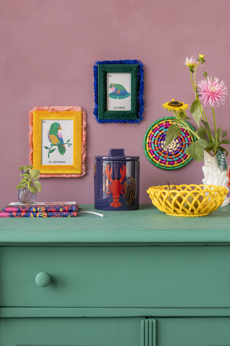 Kitsch Kitchen Velvet Fotolijst 13 X 18cm Geel