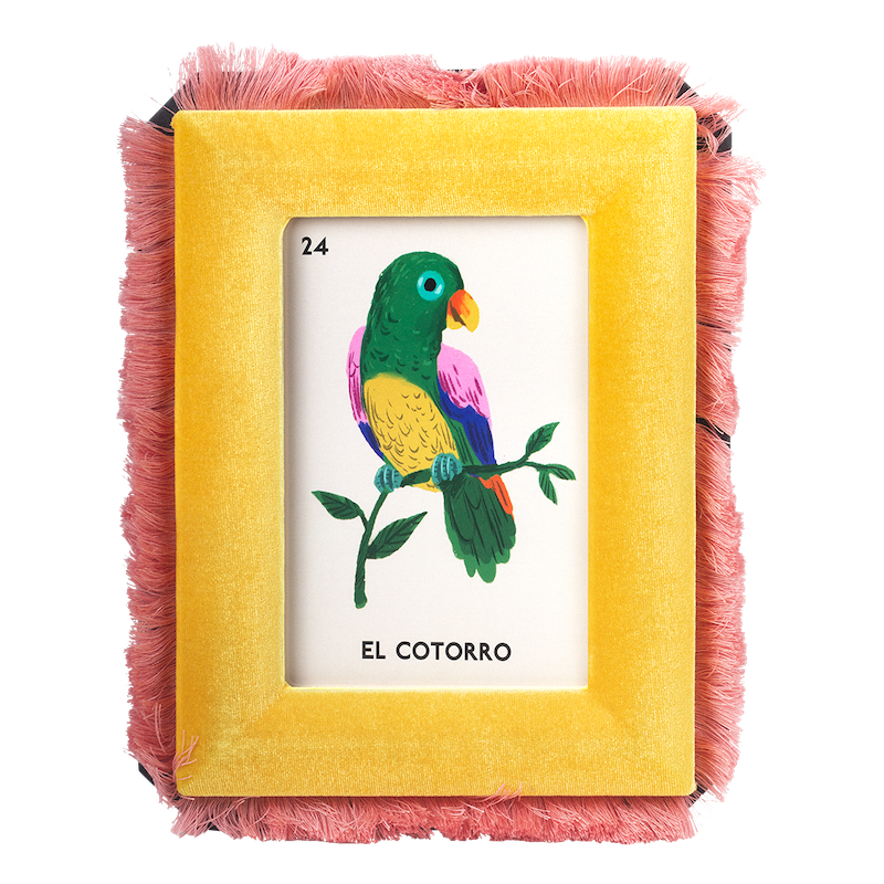 kitsch kitchen Velvet fotolijst 13 x 18cm geel