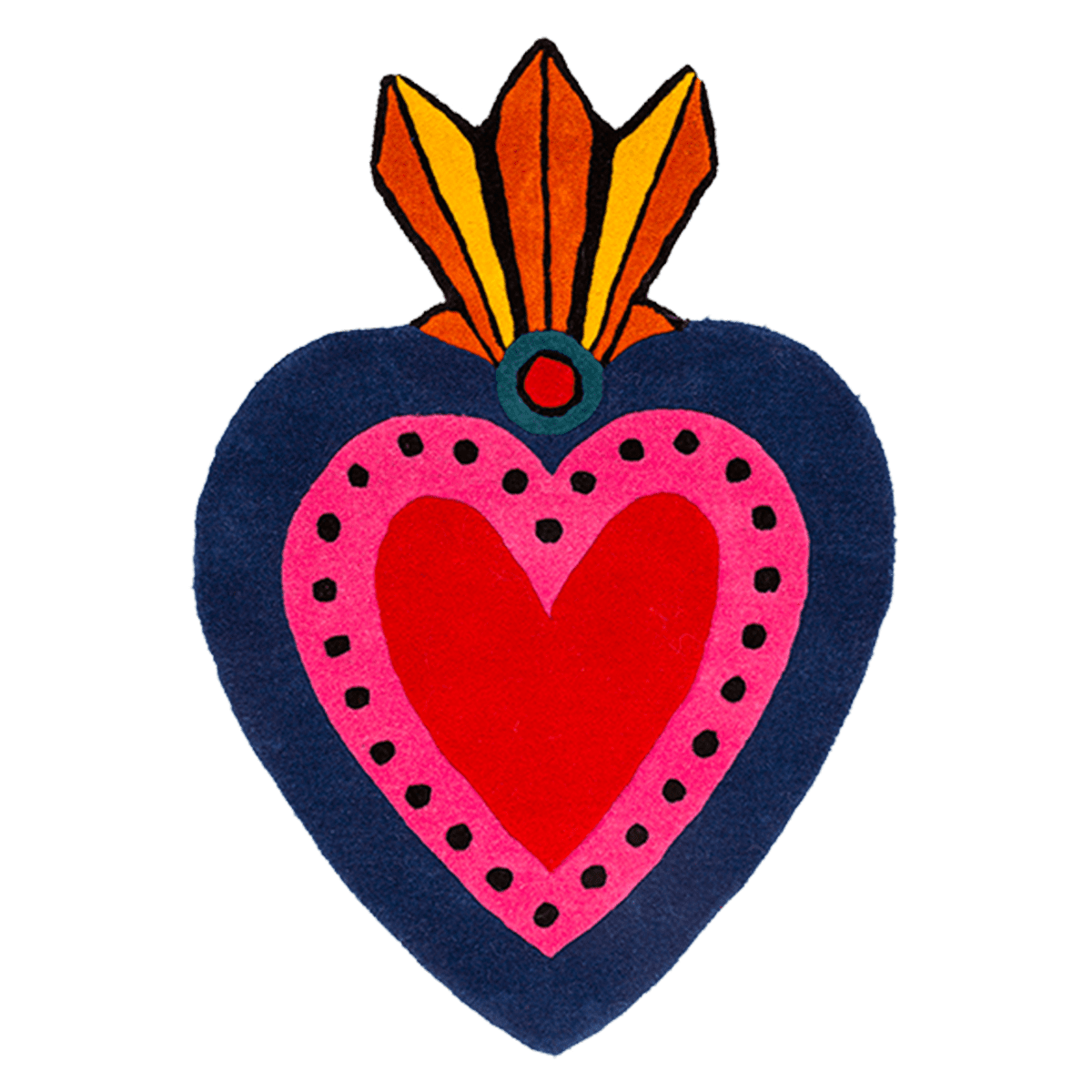 kitsch kitchen Vloerkleed Milagro Heart L