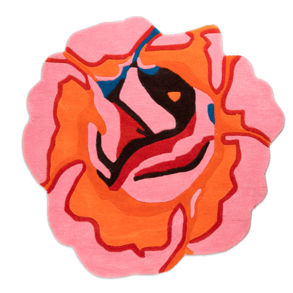 kitsch kitchen Vloerkleed Rose lila