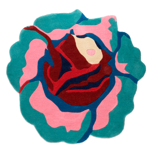 kitsch kitchen Vloerkleed Rose mint