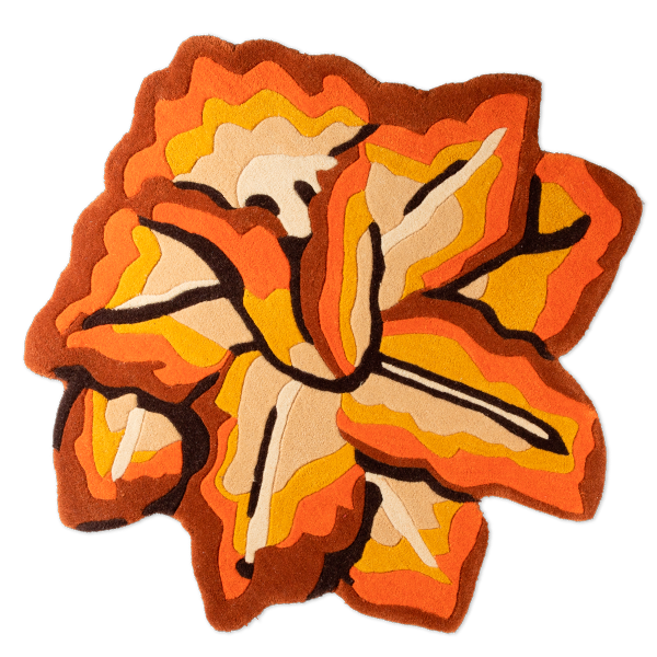 kitsch kitchen Vloerkleed Sword Lily geel