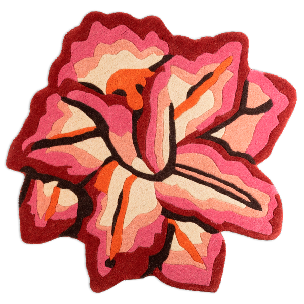 kitsch kitchen Vloerkleed Sword Lily roze