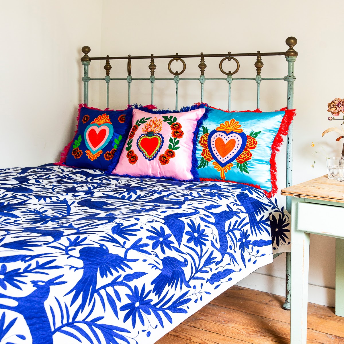 Kitsch Kitchen Kussen Milagro Heart Roze Met Franje