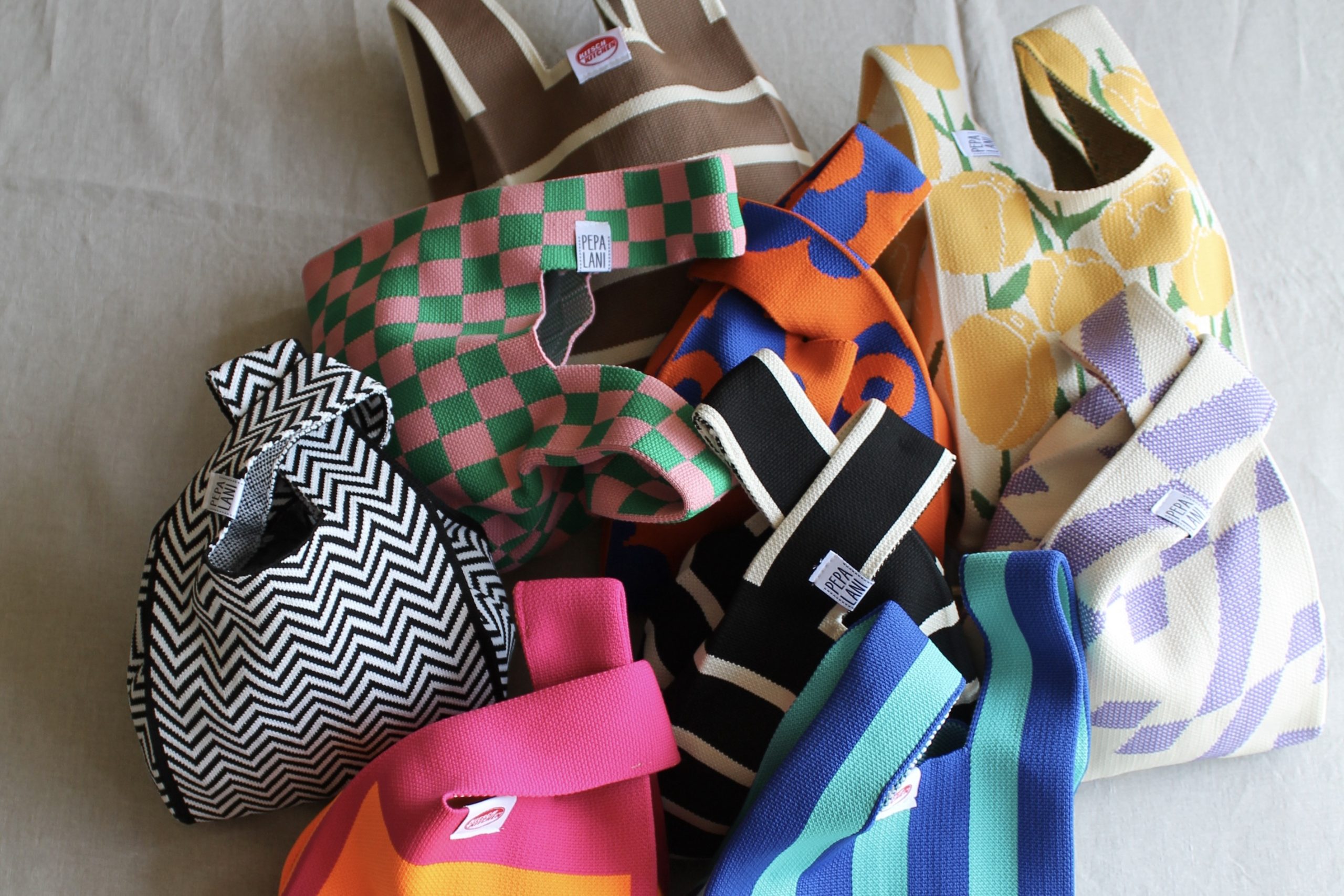 Kitsch Kitchen Poppy Bag Kitsch Kitchen – Blauw Met Strepen