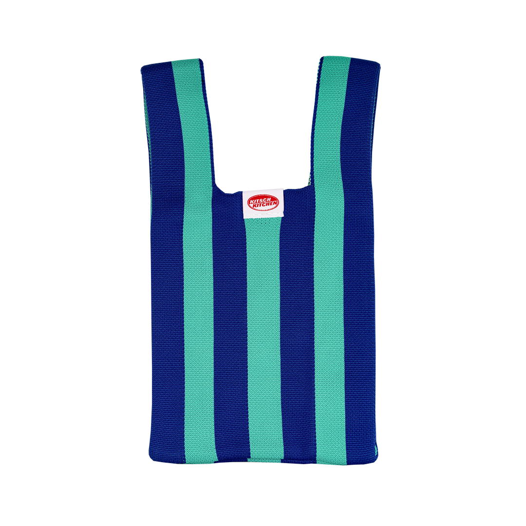 kitsch kitchen Poppy Bag Kitsch Kitchen – blauw met strepen