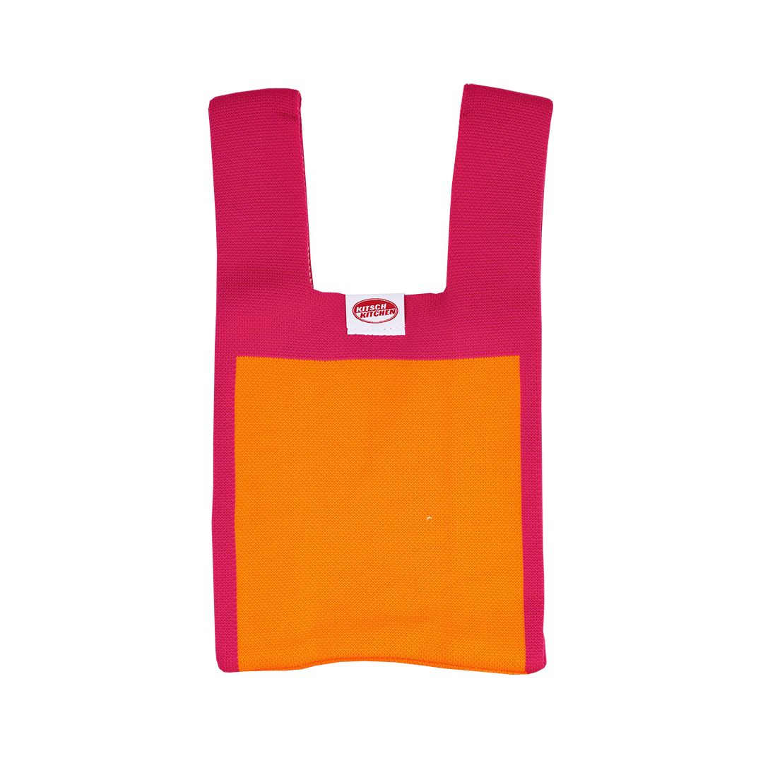 kitsch kitchen Poppy Bag Kitsch Kitchen – roze met oranje