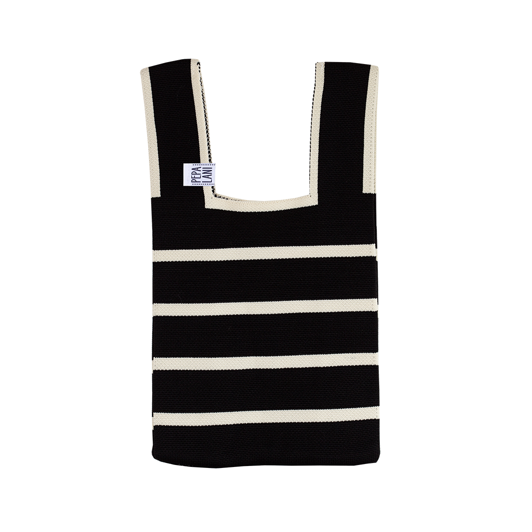 kitsch kitchen Poppy Bag Pepa Lani – zwart/wit met strepen