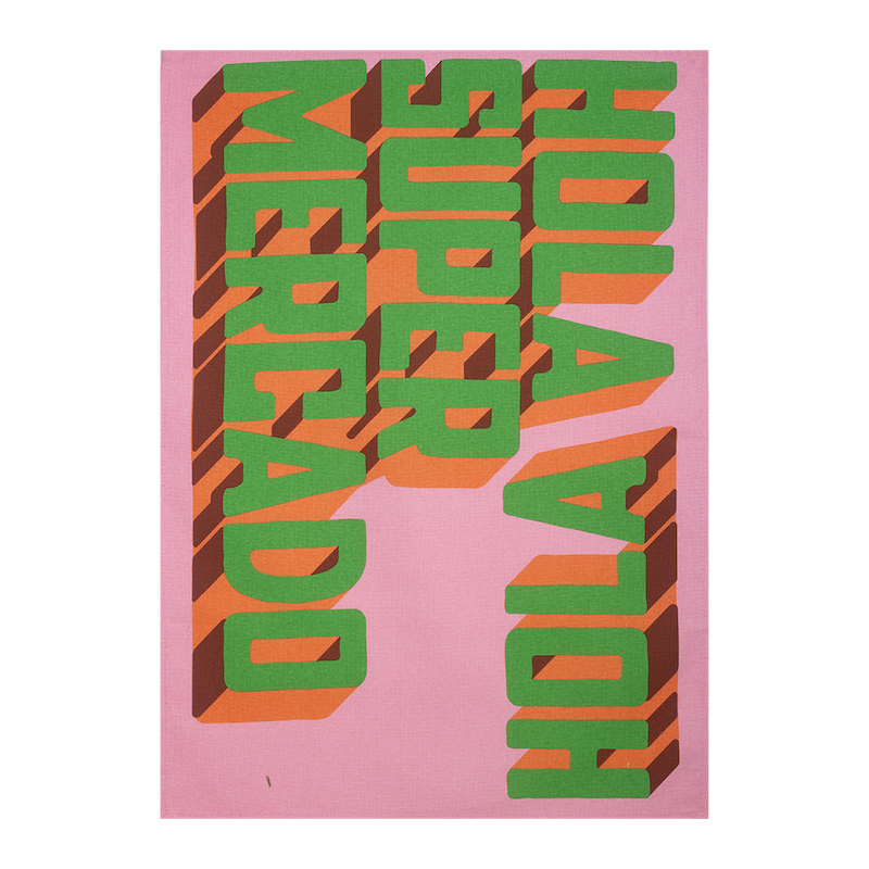 kitsch kitchen Theedoek Streetstyle Hola Supermercado