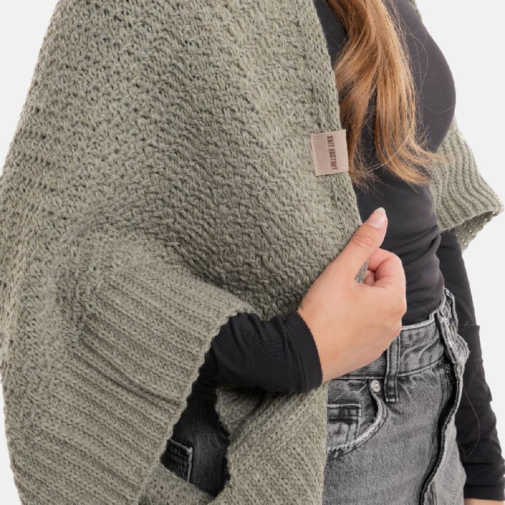 Knit Factory Amber Bolero Urban Green