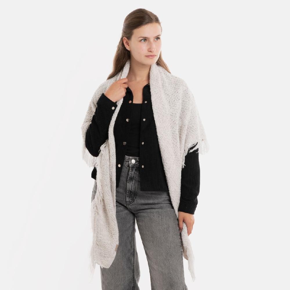 Knit Factory Amber Omslagdoek Beige