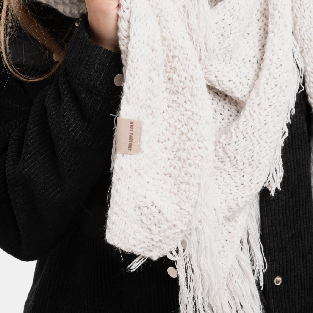 Knit Factory Amber Omslagdoek Beige