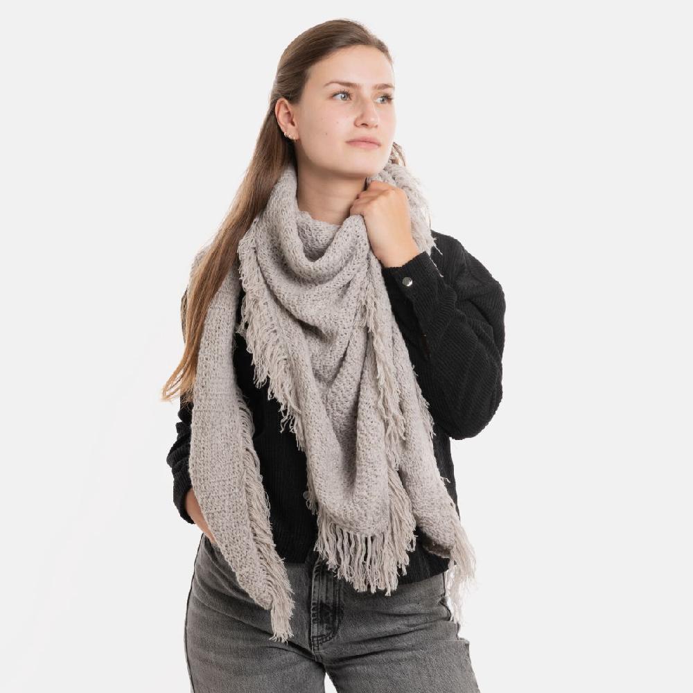 Knit Factory Amber Omslagdoek Iced Clay