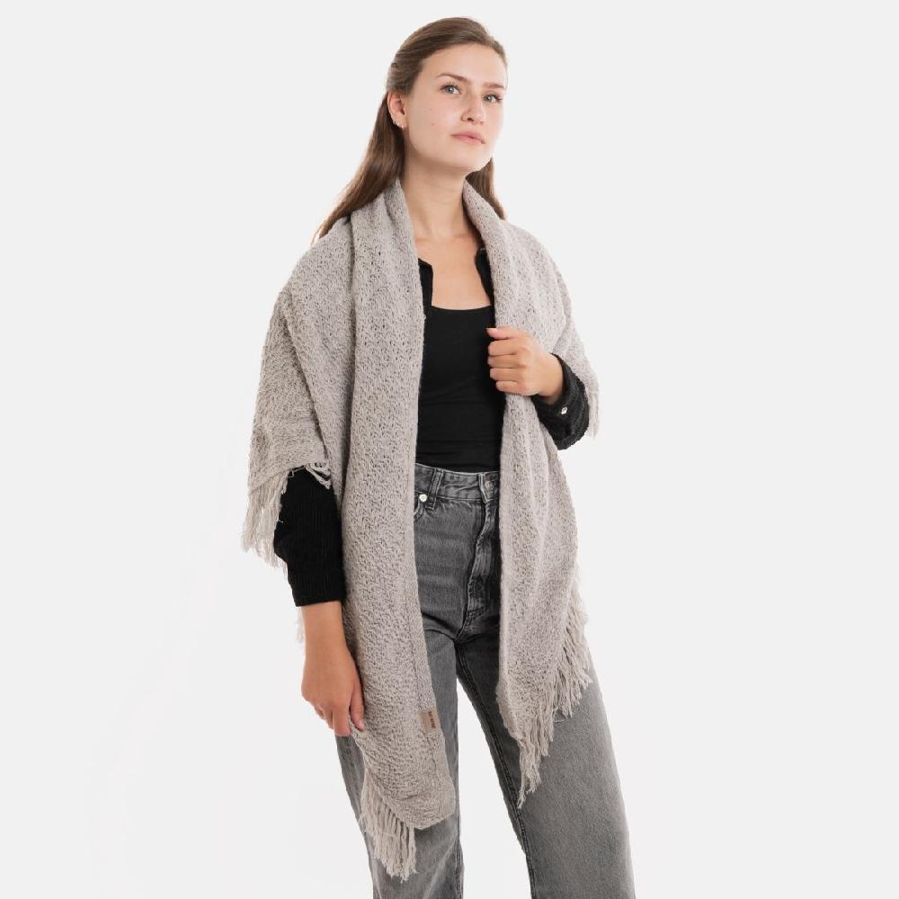 Knit Factory Amber Omslagdoek Iced Clay