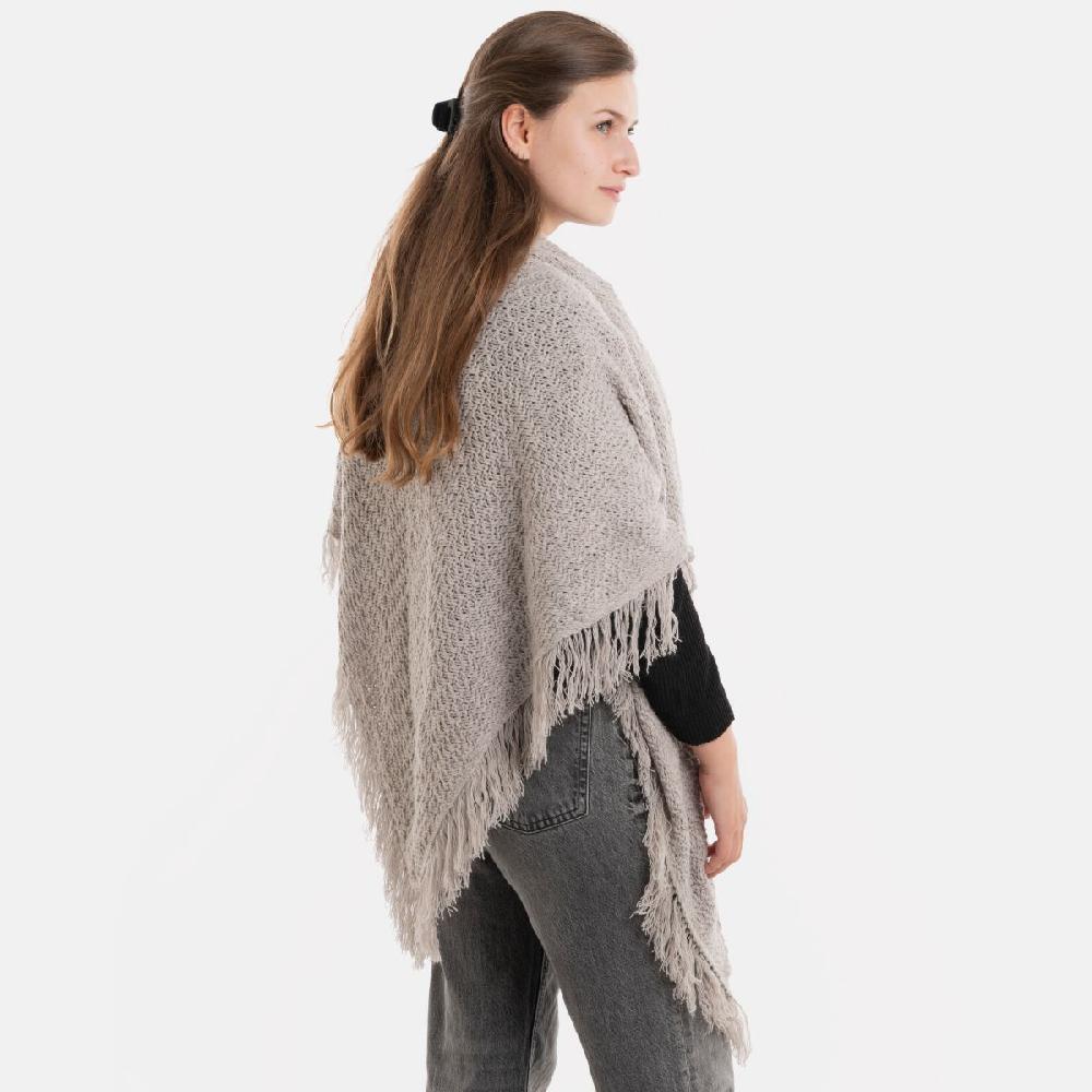 Knit Factory Amber Omslagdoek Iced Clay