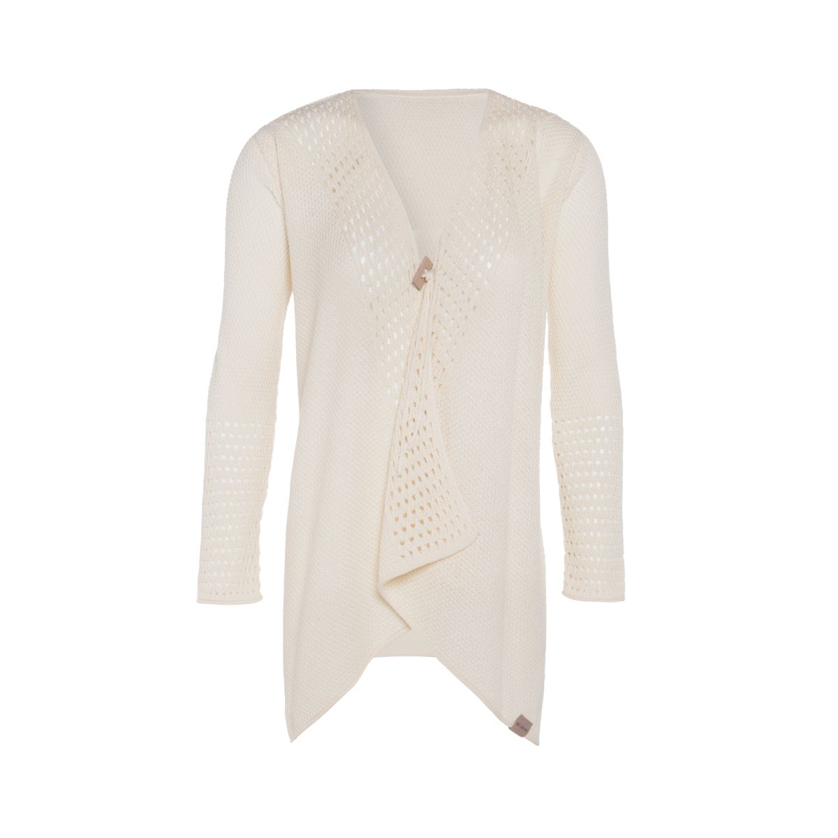 knit factory April Gebreid Vest Ecru - 40/42