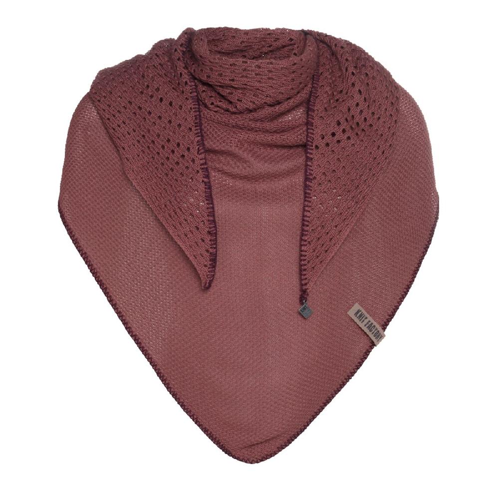 knit factory April Omslagdoek Stone Red