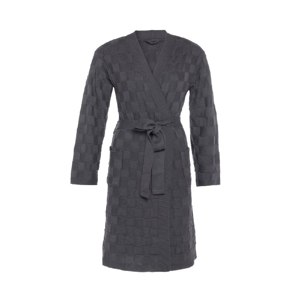 knit factory Badjas Ivy Antraciet - S/M