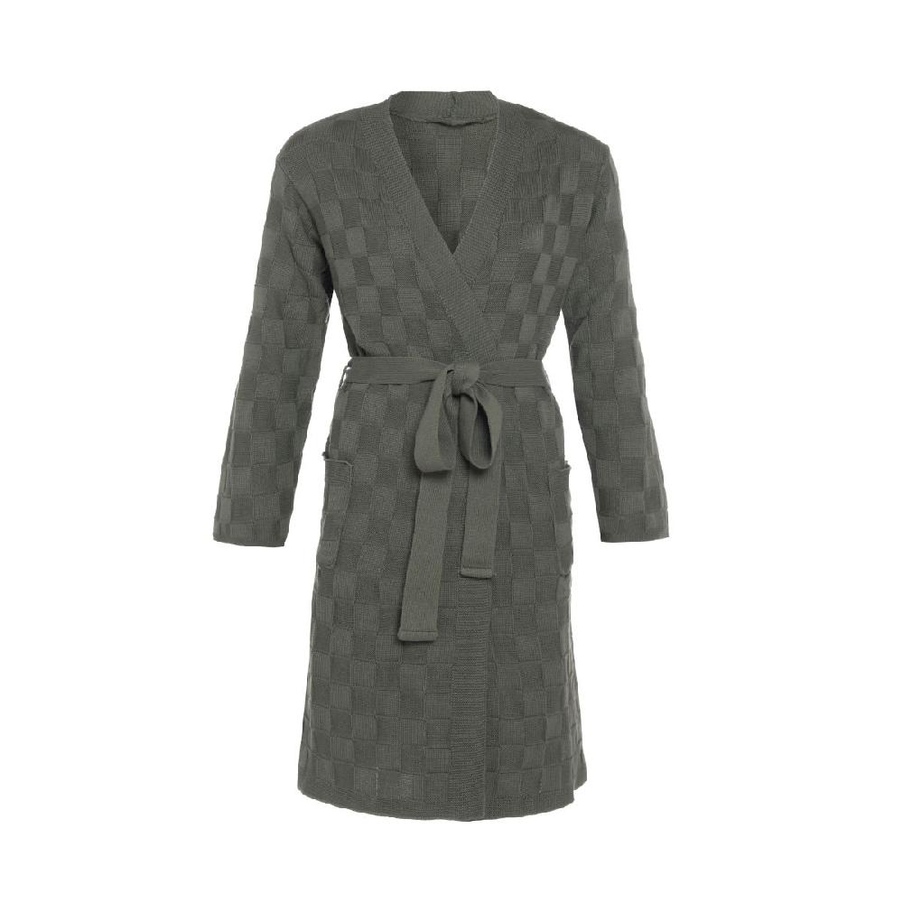 knit factory Badjas Ivy Khaki - S/M