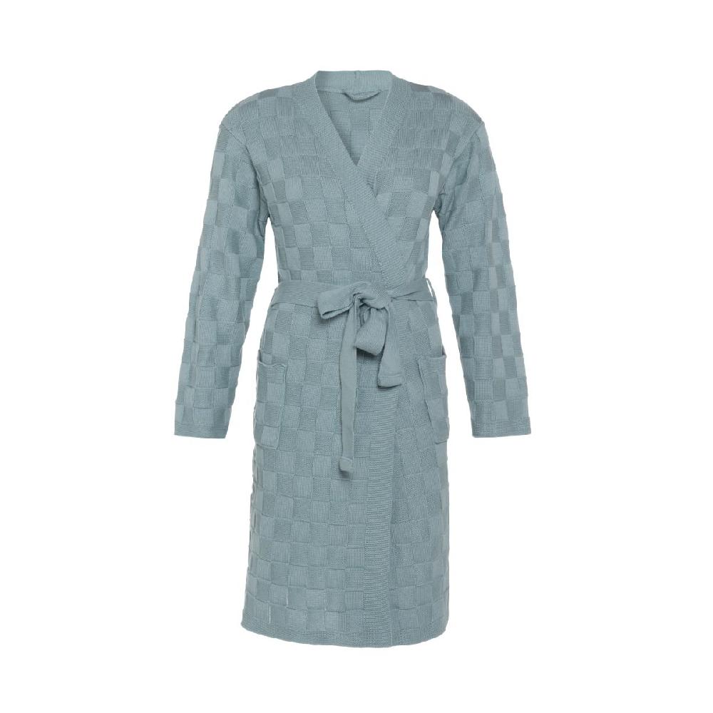 knit factory Badjas Ivy Stone Green - S/M