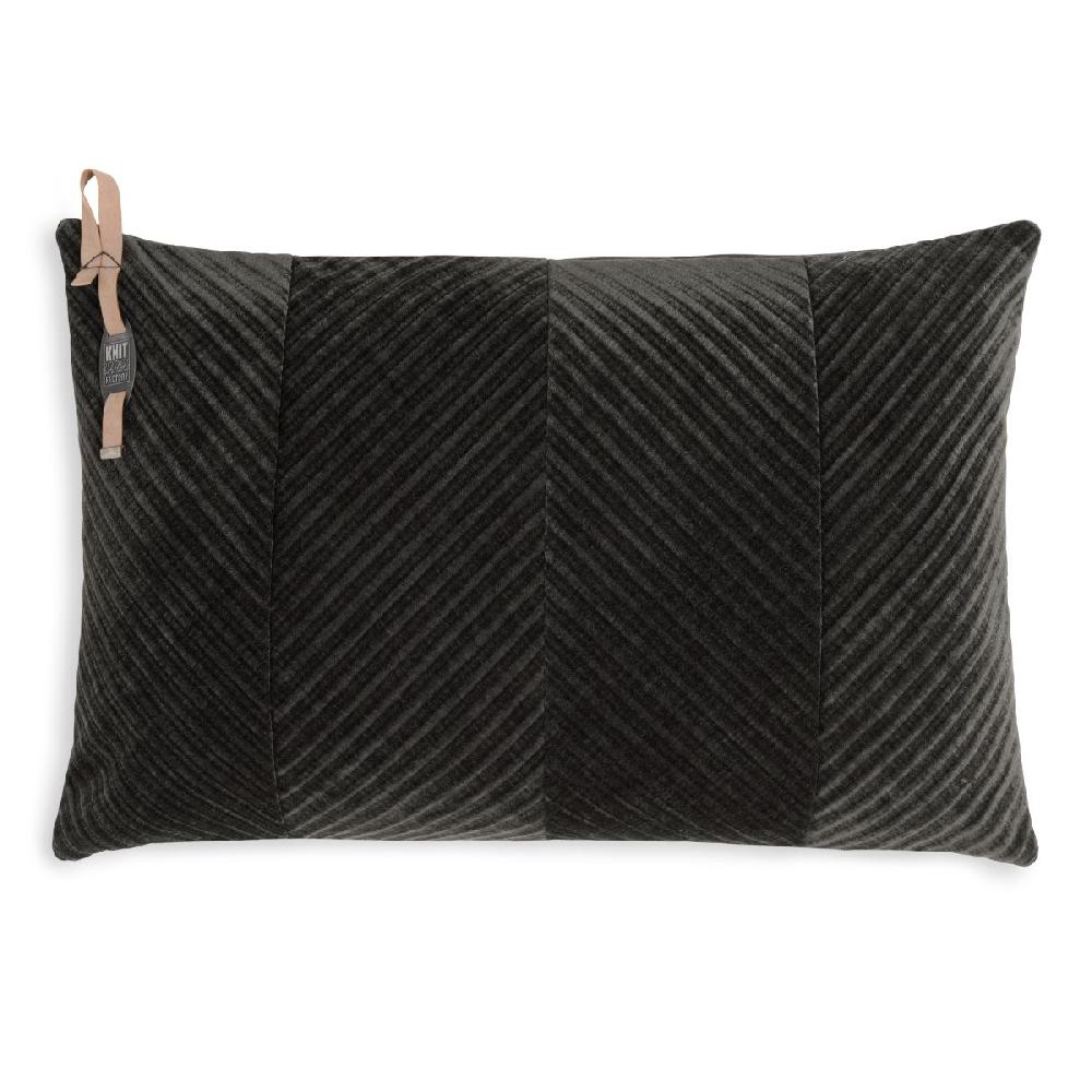 knit factory Beau Kussen Donkerbruin - 60x40