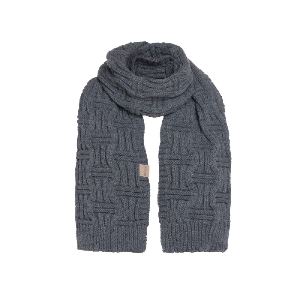 knit factory Bobby Sjaal Antraciet
