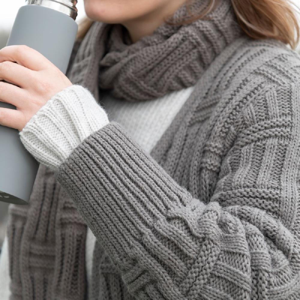 Knit Factory Bobby Sjaal Aubergine